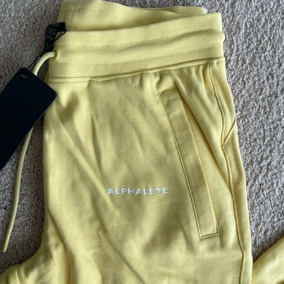 NWT Alphalete Essential Core Jogger - Yellow - Picture 3 of 9